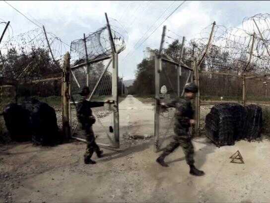 Playing the song of Unification with the DMZ wire fence