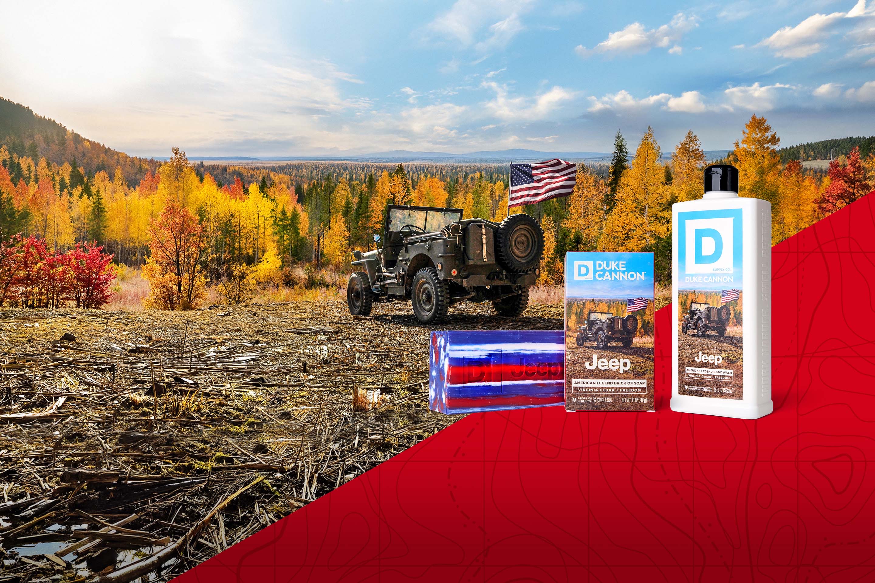 AMERICAN LEGEND BODY WASH & BRICK OF SOAP Image