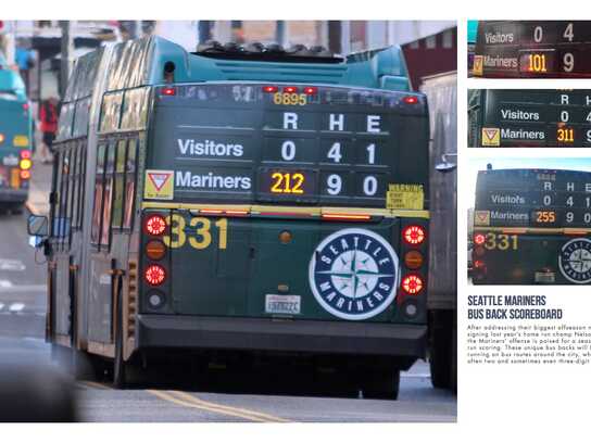 Bus back scoreboard