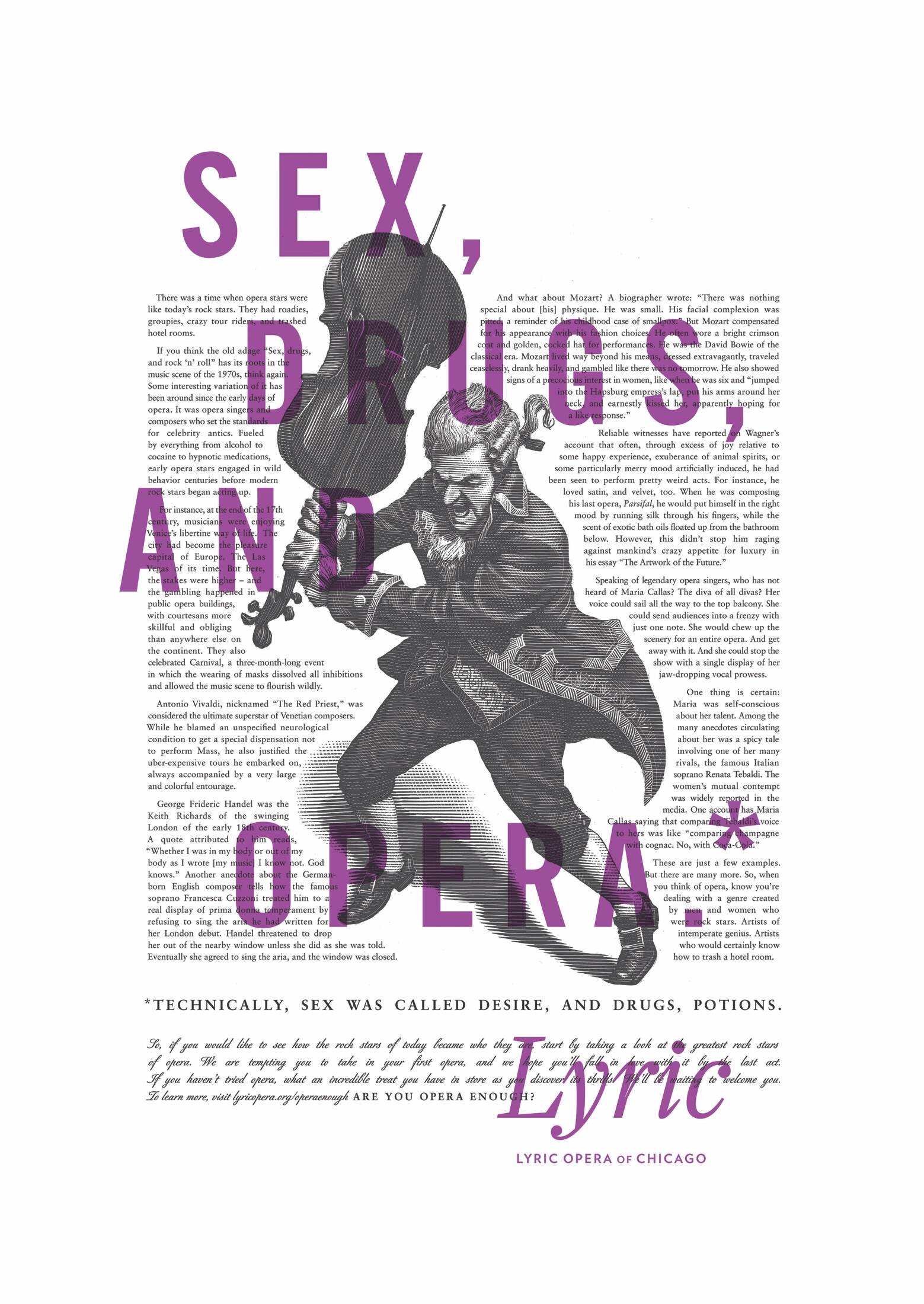 Lyric Opera of Chicago: Bold Man, Deaths, Sex and Drugs, Angels and Demons  • Ads of the World™ | Part of The Clio Network