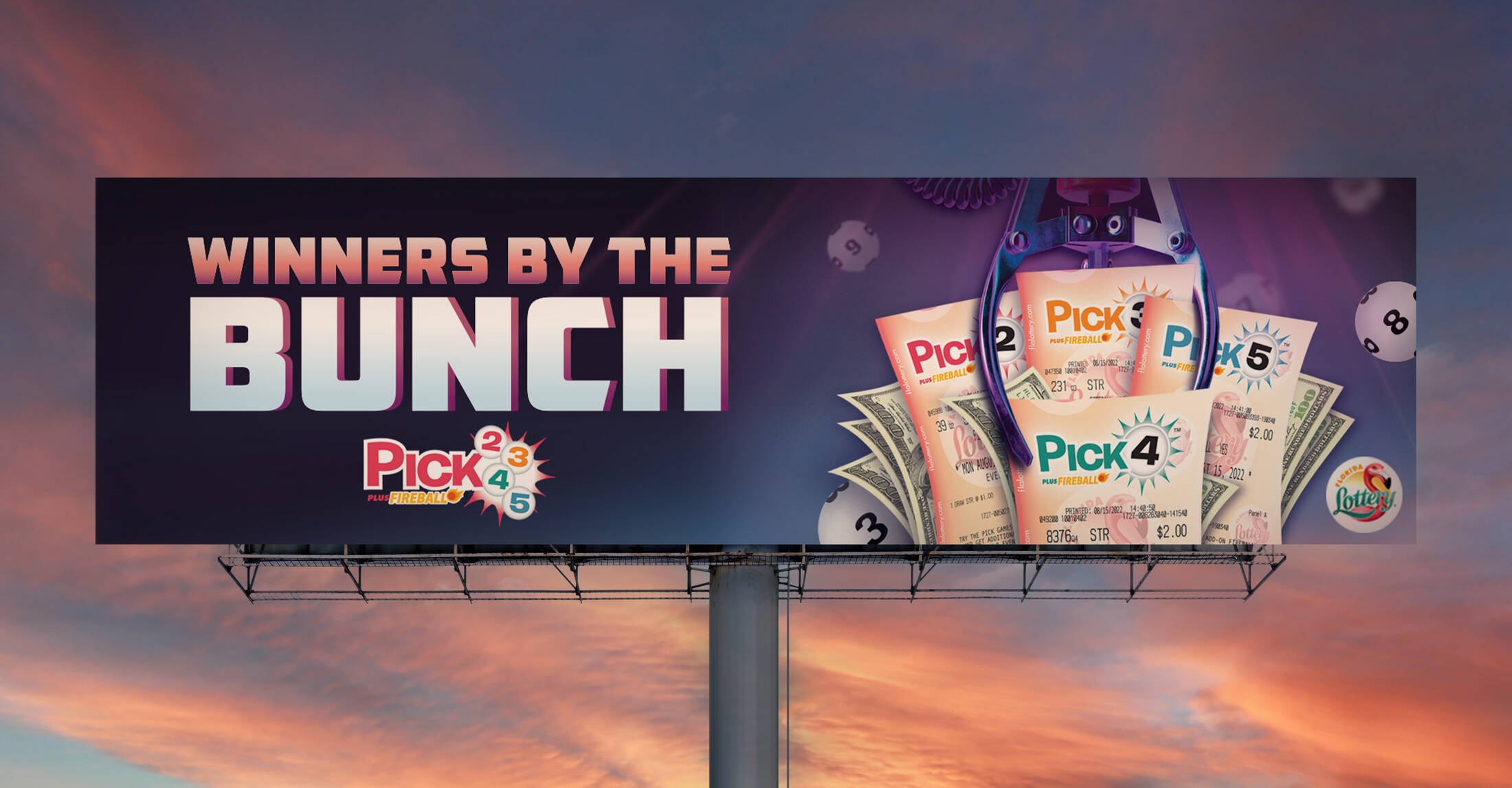 The Florida Lottery Pick Games Winners by the Bunch • Ads of the