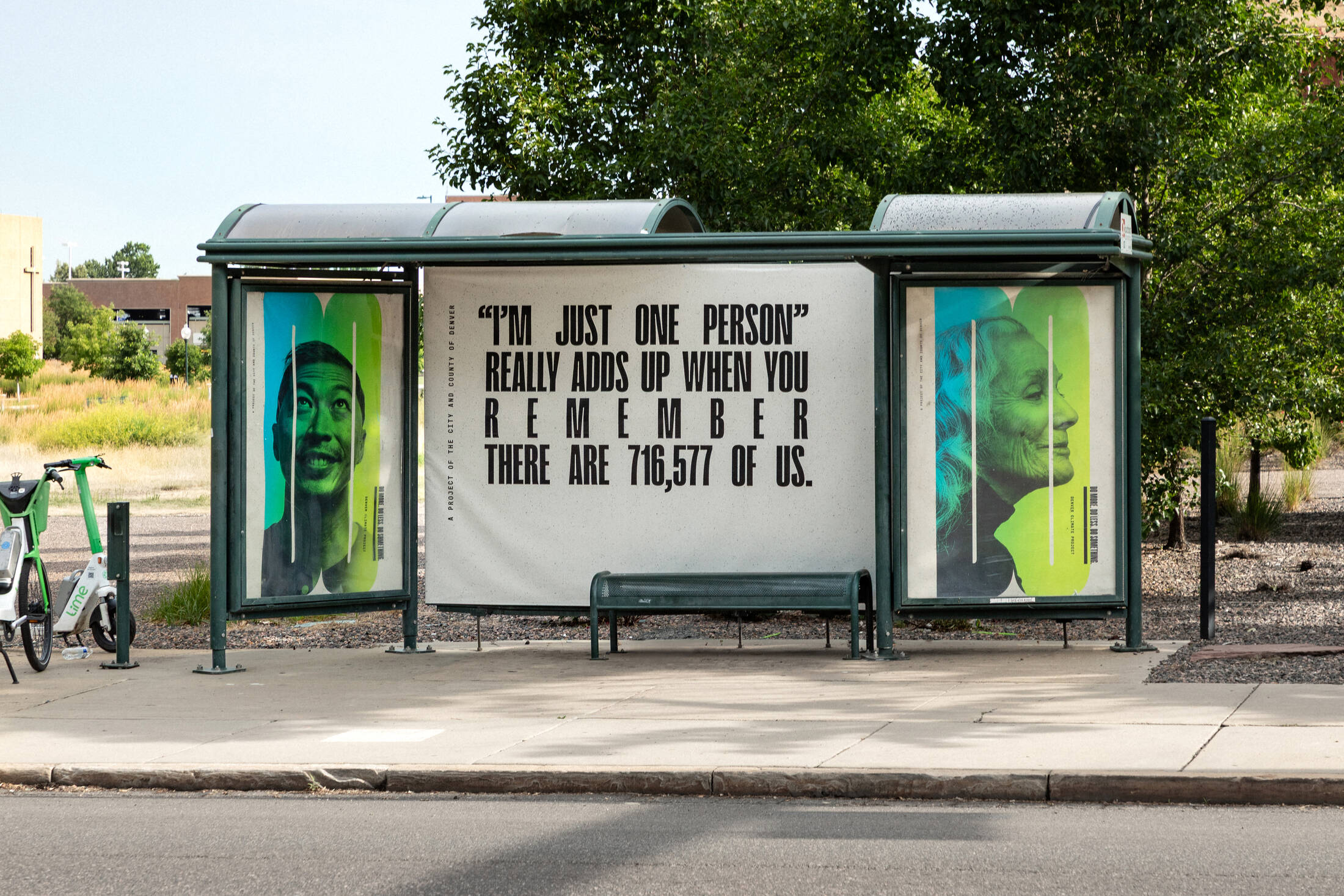 Denver climate campaign billboard