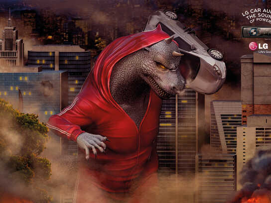 Boombox, Godzilla, Boombox, Gorilla, Boombox, Robot