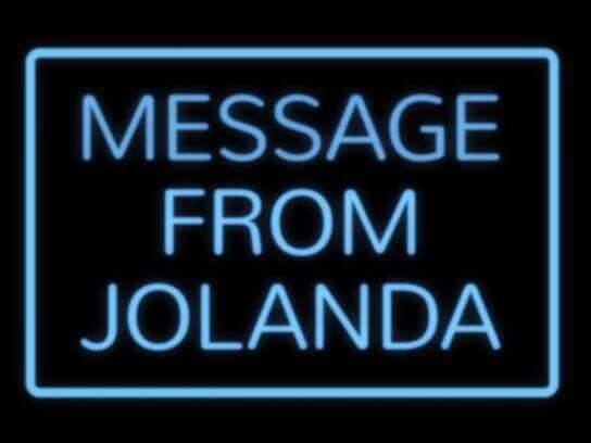 Message from Jolanda