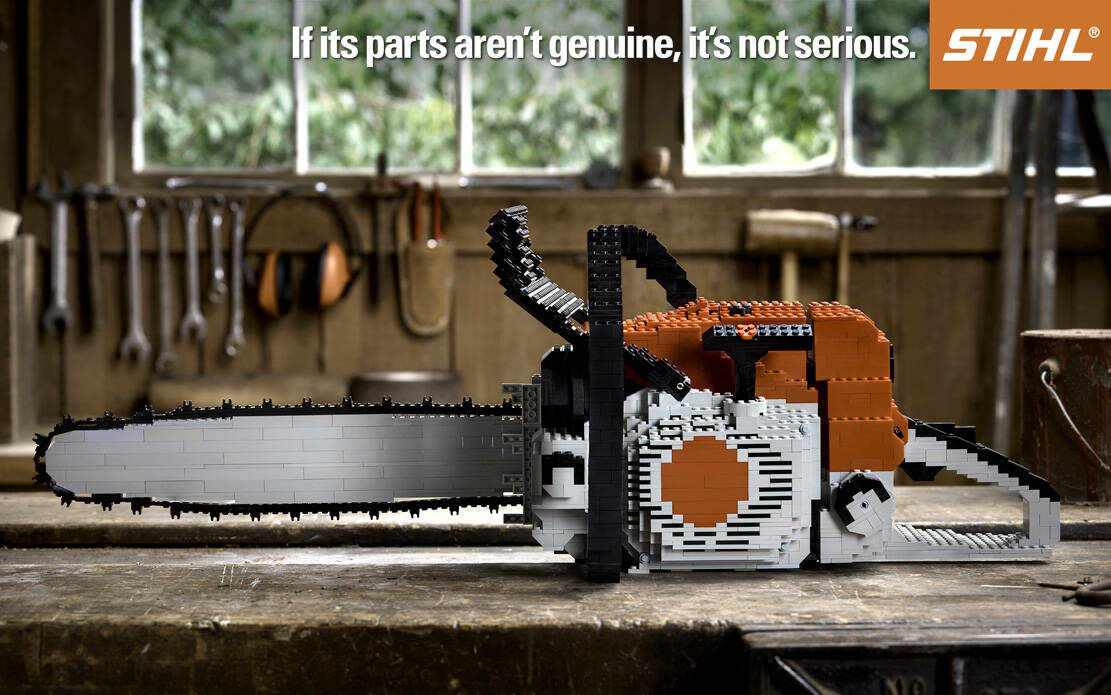 Stihl Lego Chainsaw Ads of the World Part of The Clio Network