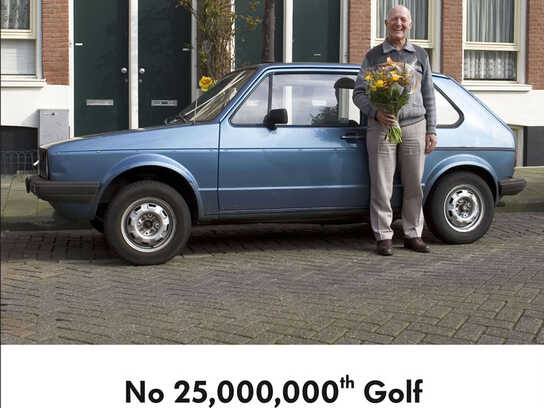 Celebration of the 25 millionth Golf