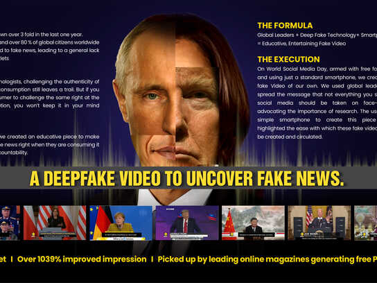 A Deepfake video to uncover fake news