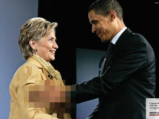 Censorship tells the wrong story, Obama - Clinton, Censor...
