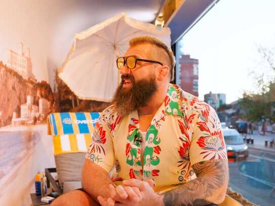 ‘Holidaying’ Inside Shoreditch Billboard