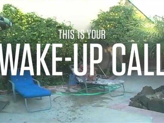 Wake-up call - water balloon, Wake-up call - firecracker,...