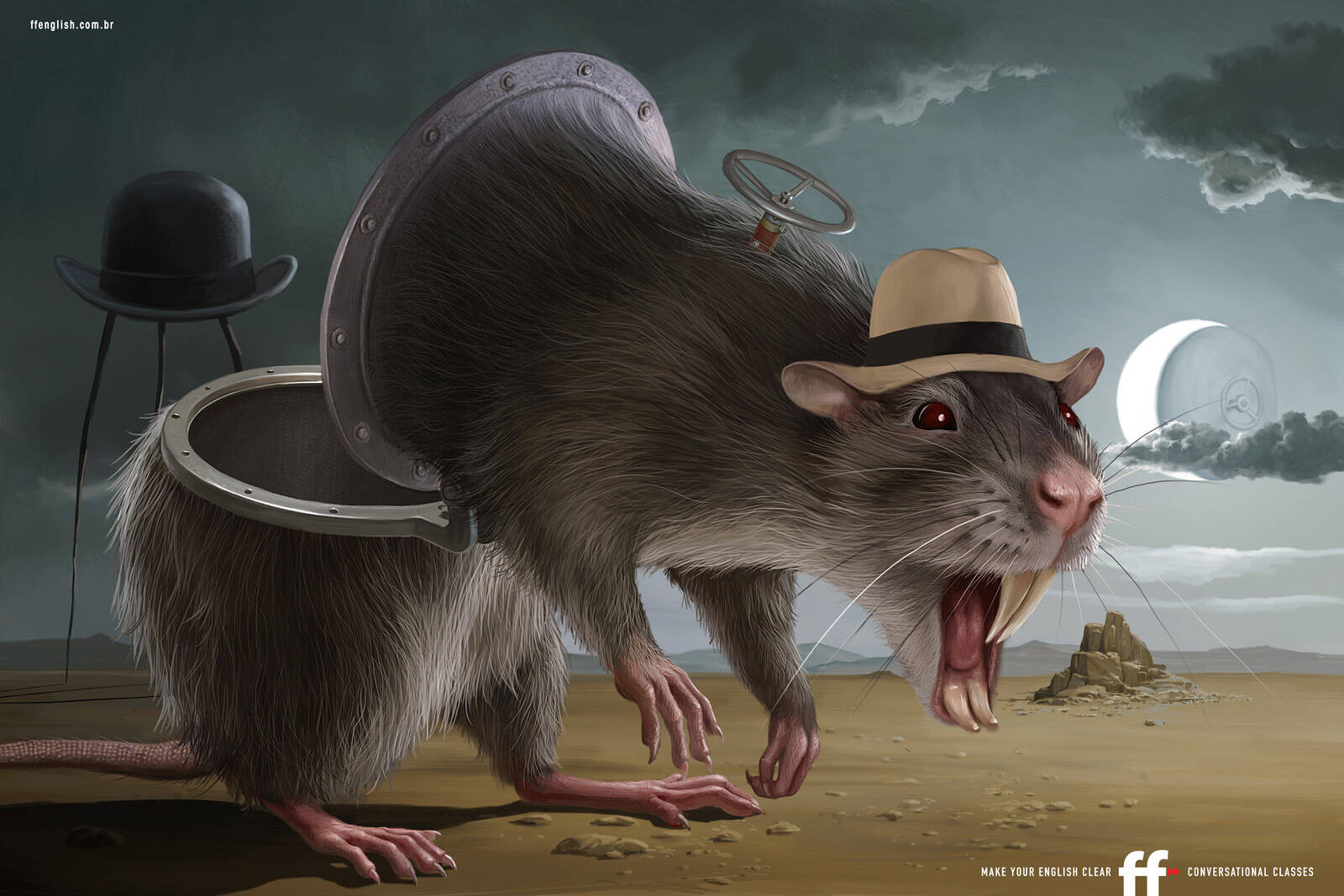 Rat in a deals hat