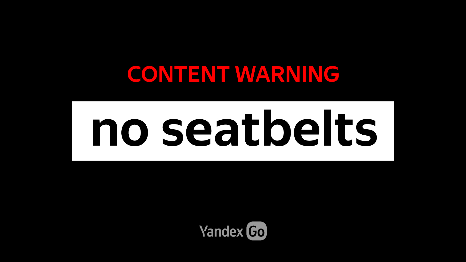 Content Warning: No Seatbelts  Image