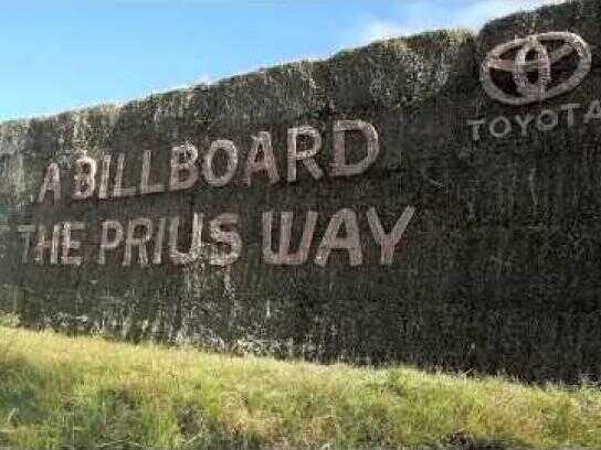 The billboards that came from nature and went back to nature