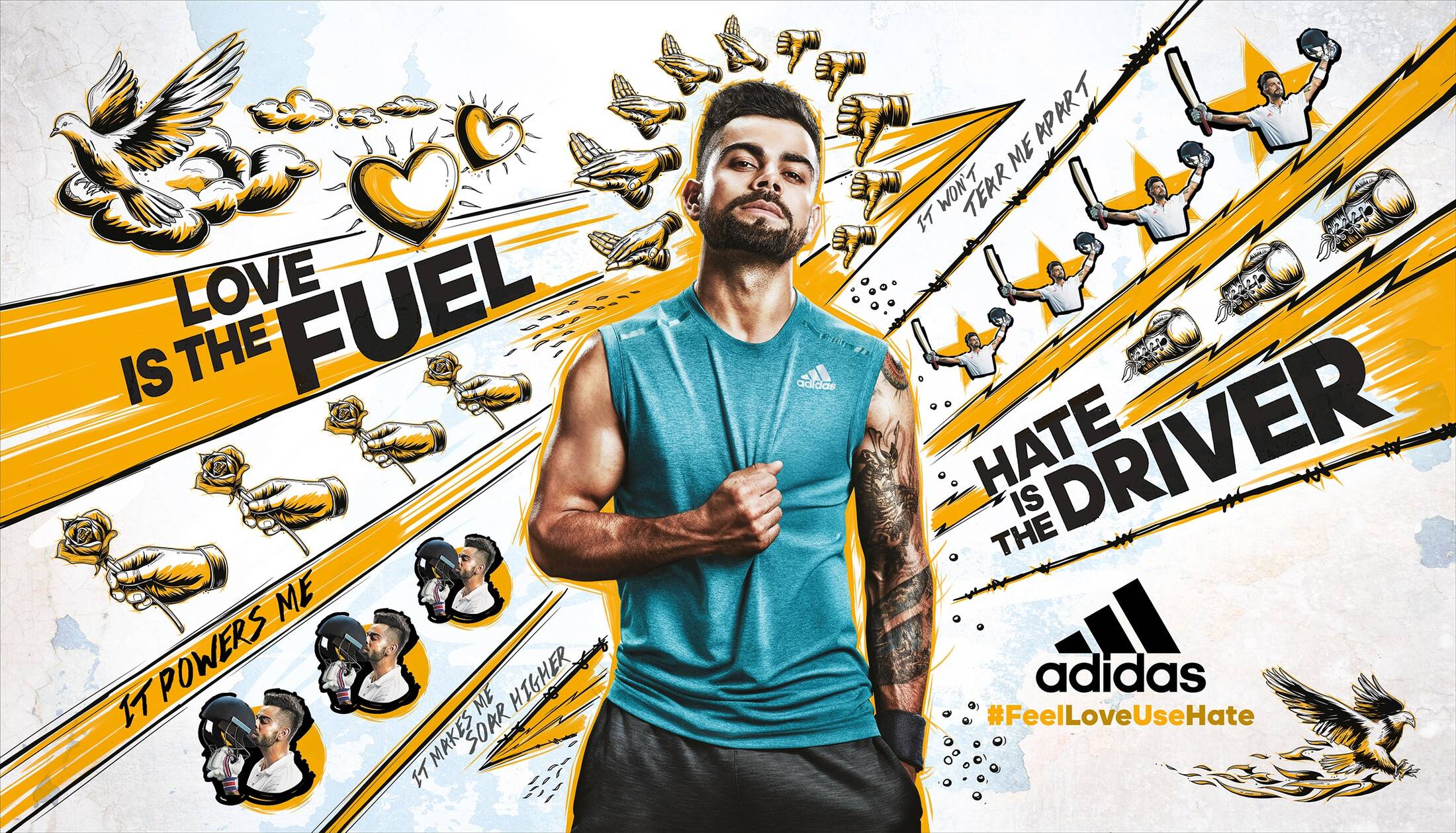 Adidas shop advertising campaign