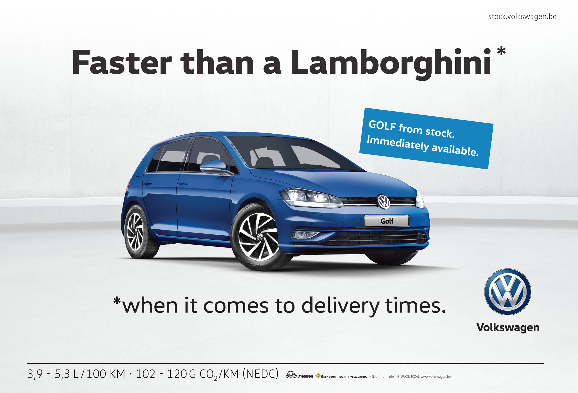 Volkswagen: Faster Than a Lamborghini • Ads of the World™ | Part of The  Clio Network