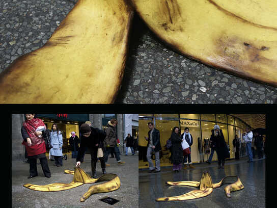 Giant banana peel