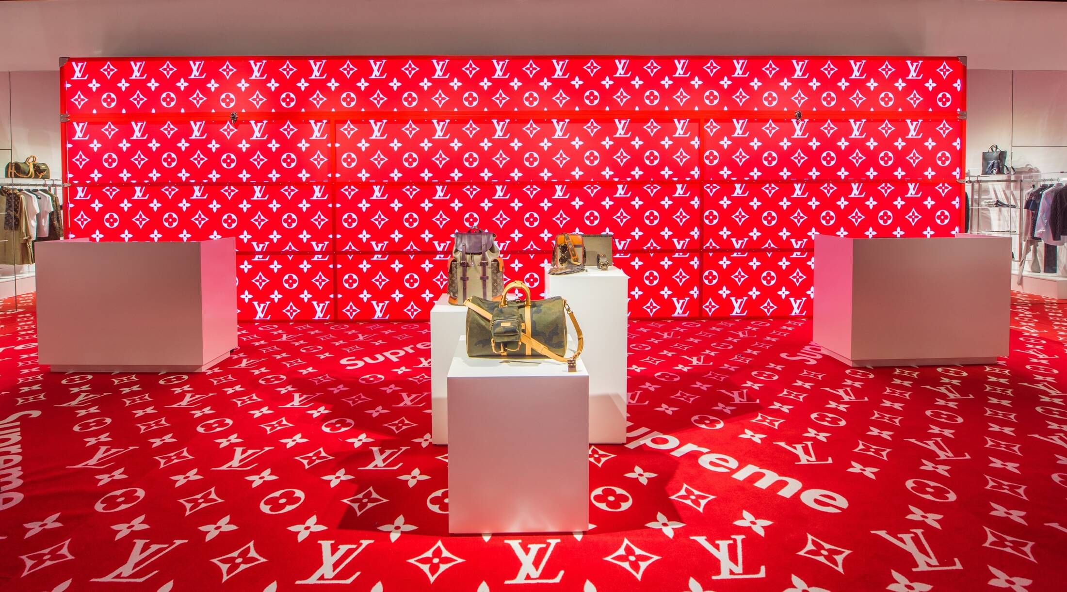 Louis Vuitton - LVxSupreme The Louis Vuitton pop up stores