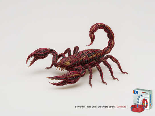 beware of loose wires