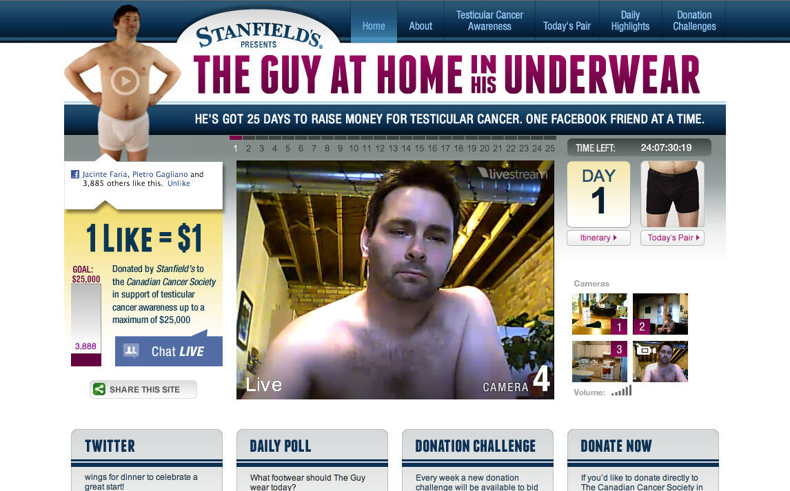 Stanfield's: The Guy At Home In His Underwear • Ads of the World