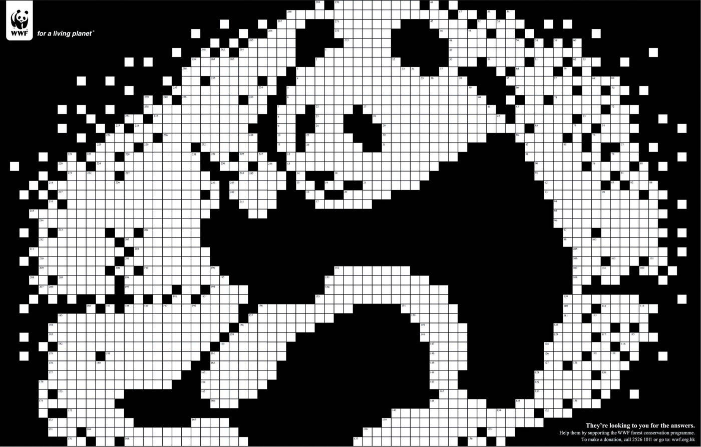 WWF: Crossword Panda Crossword Polar bear Crossword Whale • Ads of