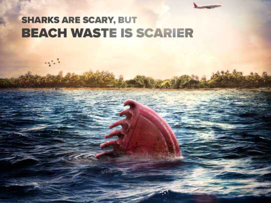 Sharks are scary, but beach waste is scarier!