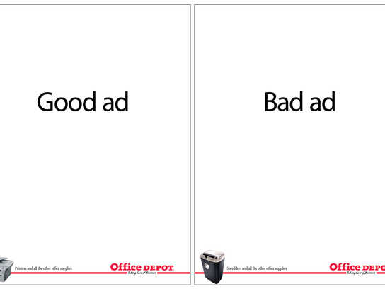 Good ad, Bad ad