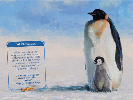 Father's Day - Penguin, Seahorse, Frog