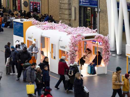 Audible’s well-being campaign comes to life at King’s Cross