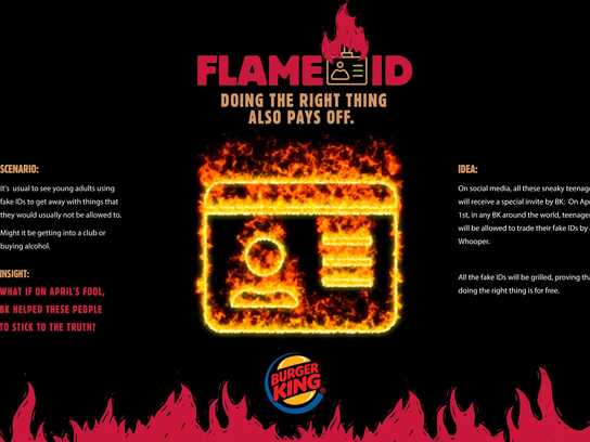 Flame ID, The Ultimate Impossible Whopper Revenge, Horny ...