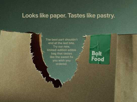 SnackBag — an edible delivery bag that doubles as a free dessert