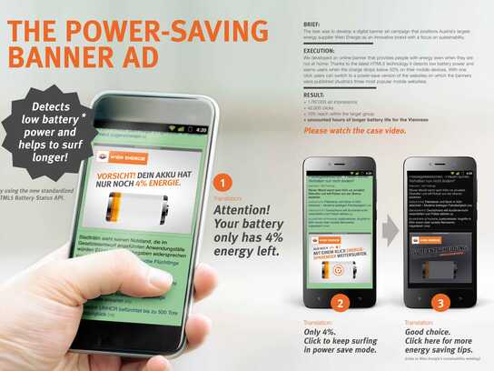 The power-saving banner ad