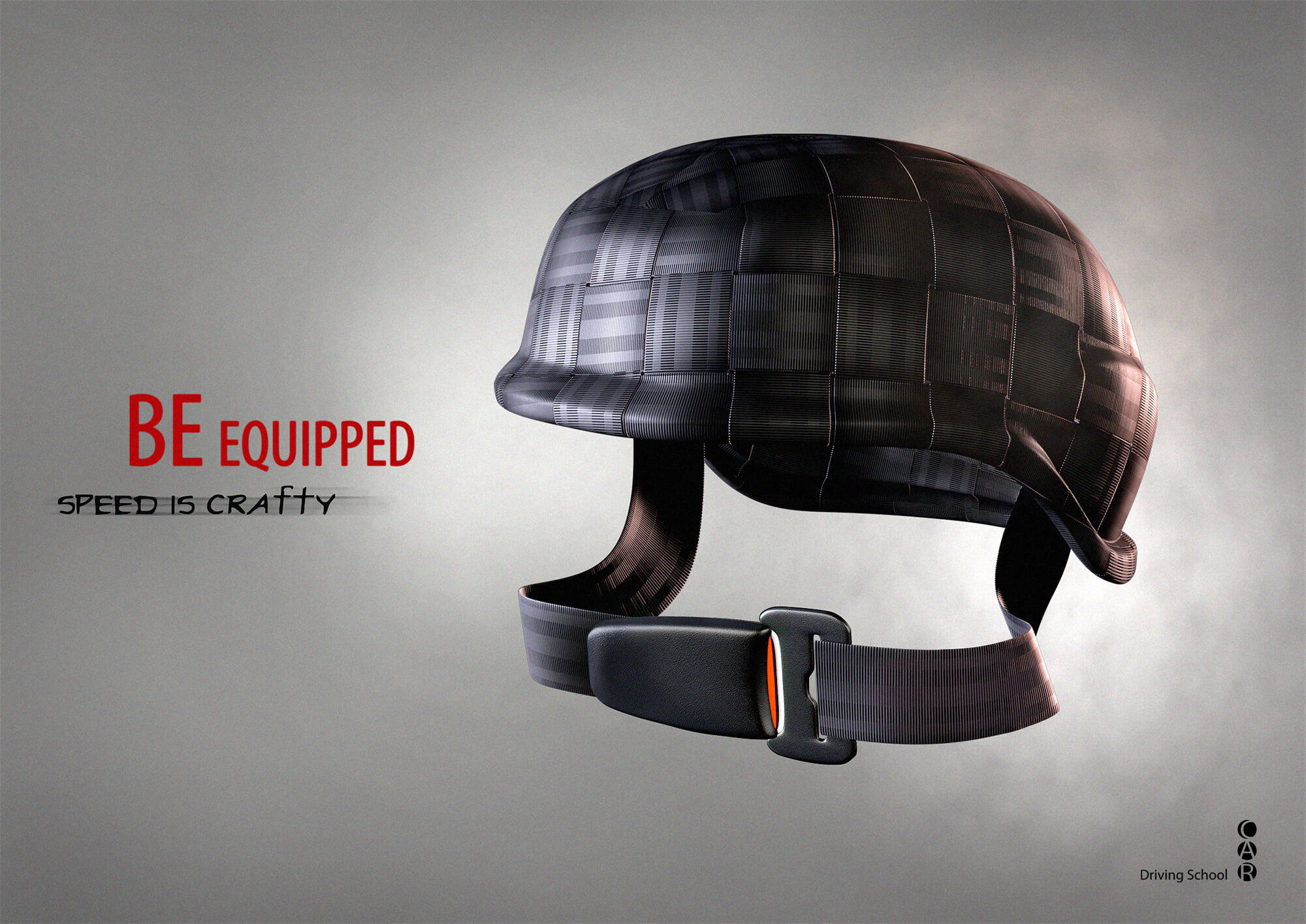 CAR Driving School Shield, Flak jacket, Helmet • Ads of the World