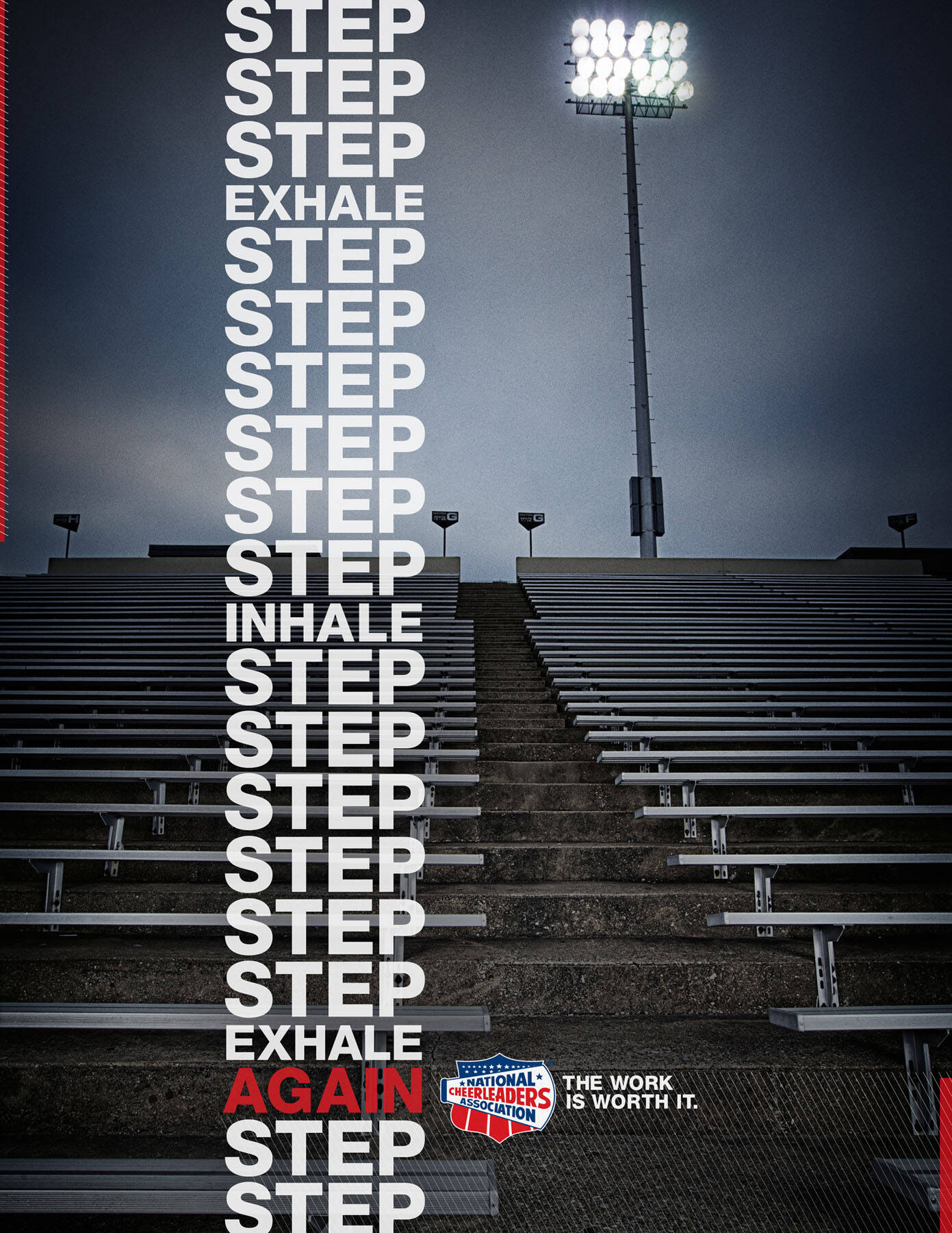 National Cheerleaders Association: Exit, Steps, Stage • Ads of the