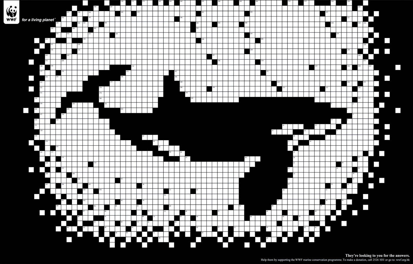 WWF: Crossword Panda Crossword Polar bear Crossword Whale • Ads of