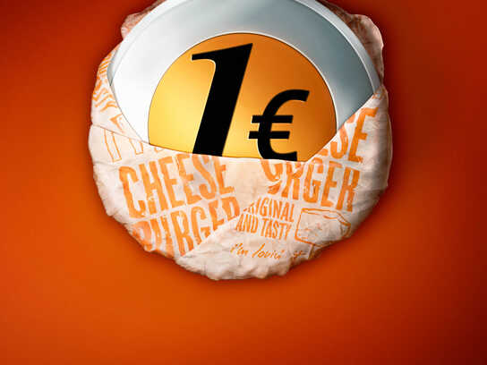 1€ Cheeseburger