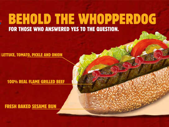 Is A Hotdog A Sandwich, Burger Prez, The Face Whopper