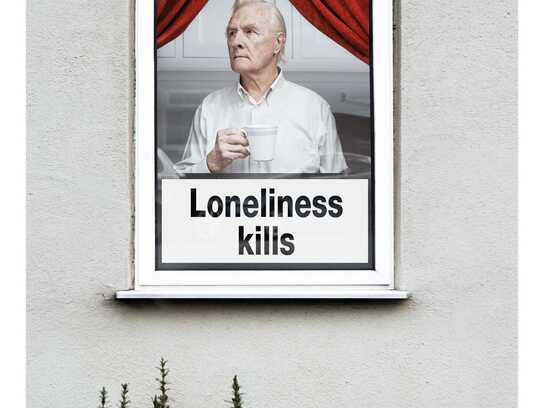 Loneliness kills, 15 cigarettes