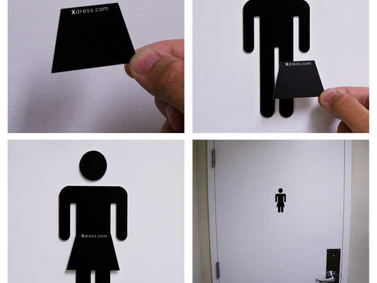 Washroom signage